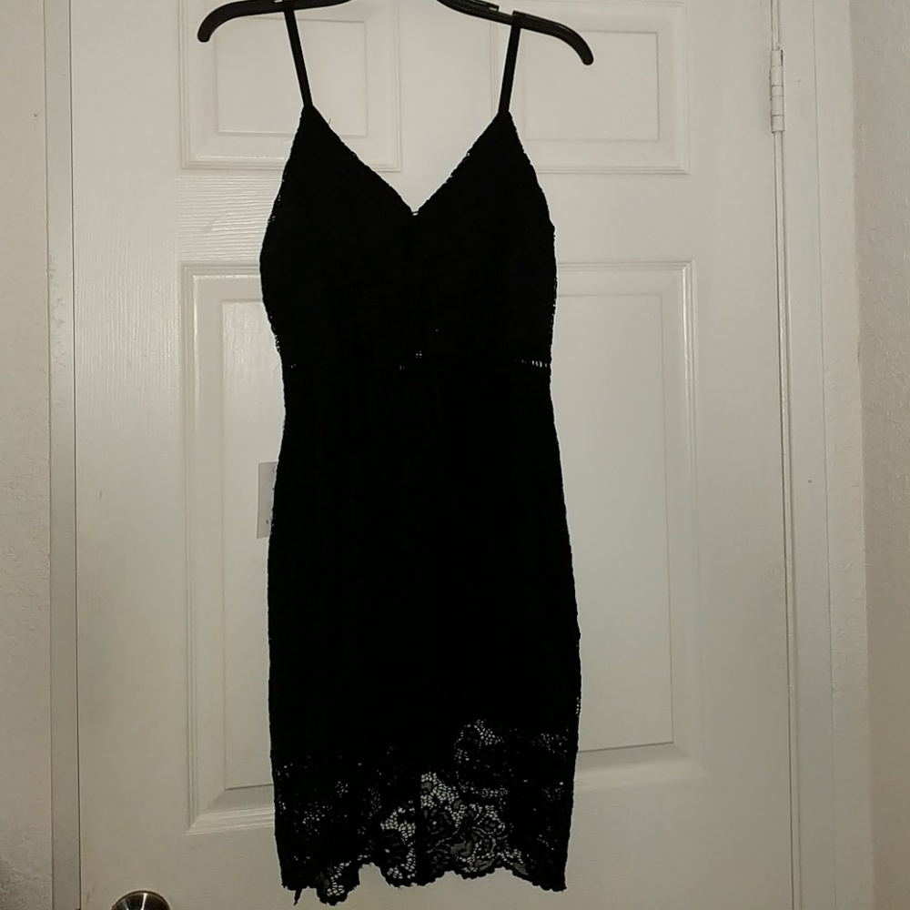 Black laced dress